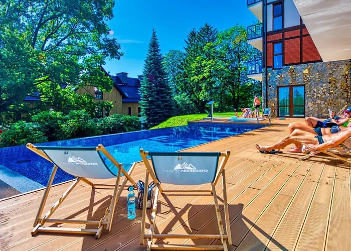 Apartament C2 Green Resort Z Basenem, Sauna, Jacuzzi - 5D Apartments